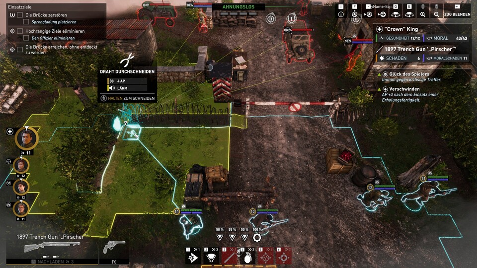 Classified: France ’44 verbindet die Rundentaktik eines XCOM mit einem Hauch Schleich-Gameplay im Commandos-Stil.