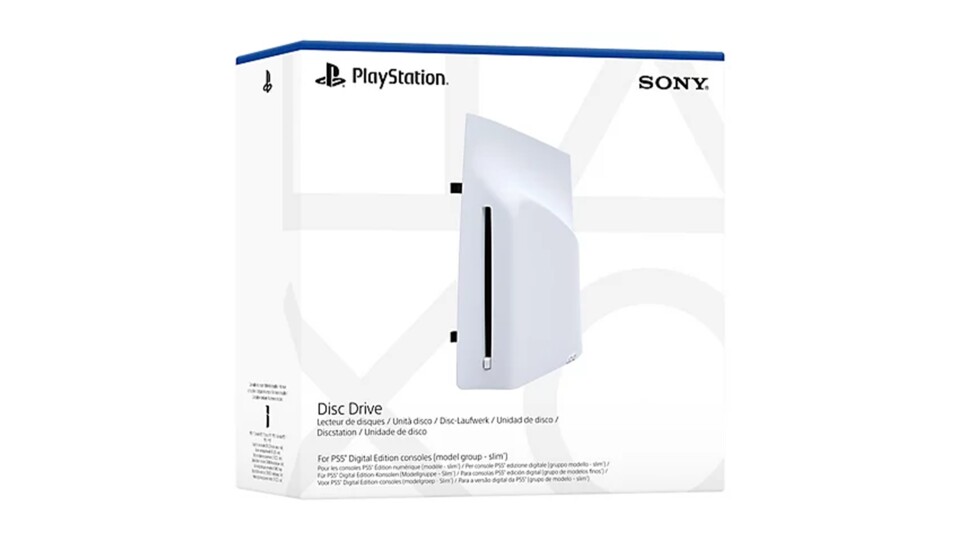 Die PS5 Slim Digital Edition könnt ihr durch dieses Disc-Laufwerk auch noch nachträglich aufrüsten.