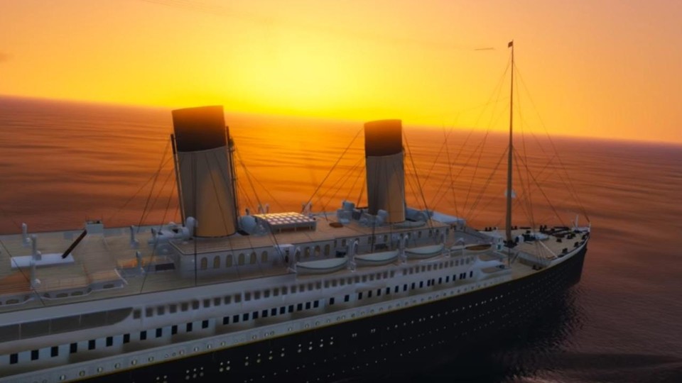 Die RMS Titanic in GTA 5