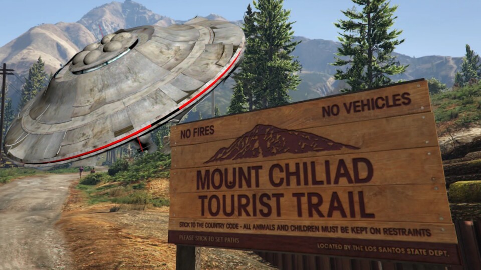 Die UFOs in den Bergen von GTA 5 sind nichts neues. Aber wer hat sie denn nun gebaut?