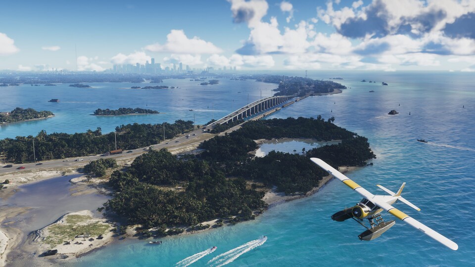 Wie der Screenshot verrät, dürften die Vice City Keys nicht allzu weit vom Stadtzentrum entfernt sein.