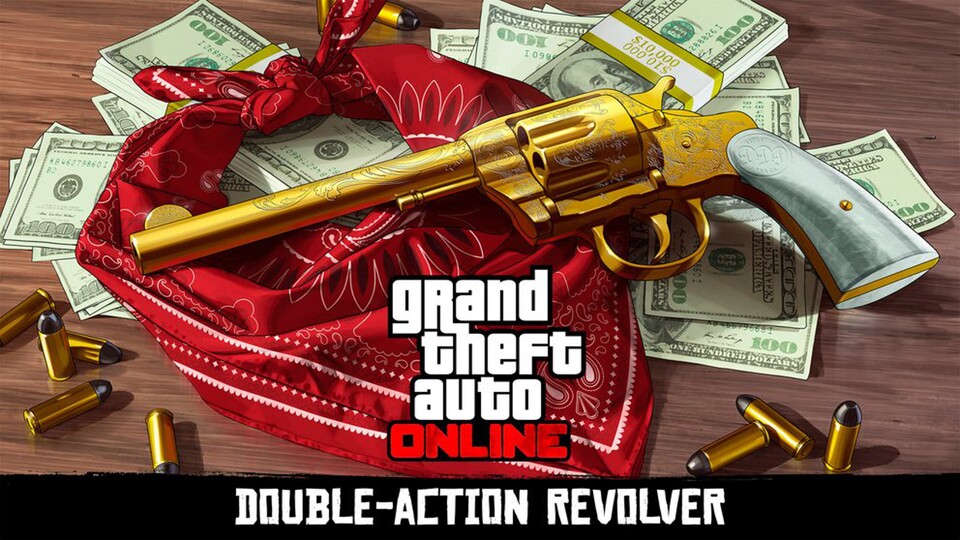 GTA Online lässt uns einen Revolver für Red Dead Redemption 2 freischalten.