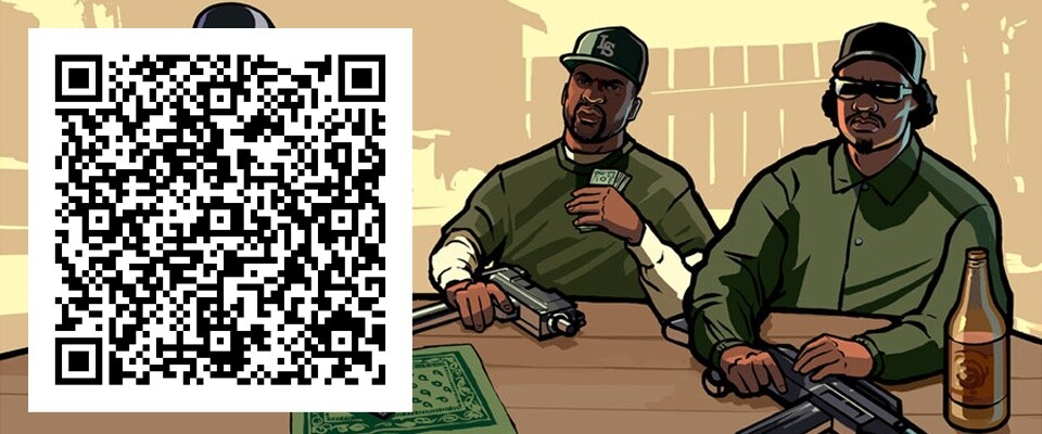 Den QR-Code links benutzen, um das Spiel direkt mit dem Smartphone herunterzuladen.