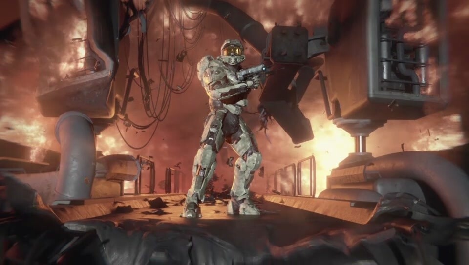 Die Rüstung des Master Chiefs sieht in Halo 4 etwas anders aus als noch in Halo 3.