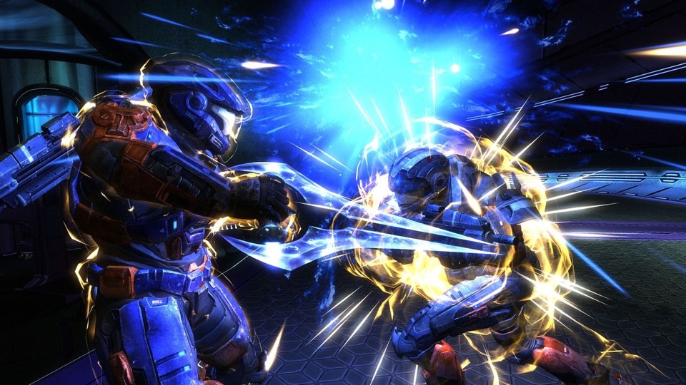 Halo: Reach - Die Enge auf der Multiplayer-Karte »Zealot« zwingt euch des Öfteren, auch in den Nahkampf zu gehen. [360]