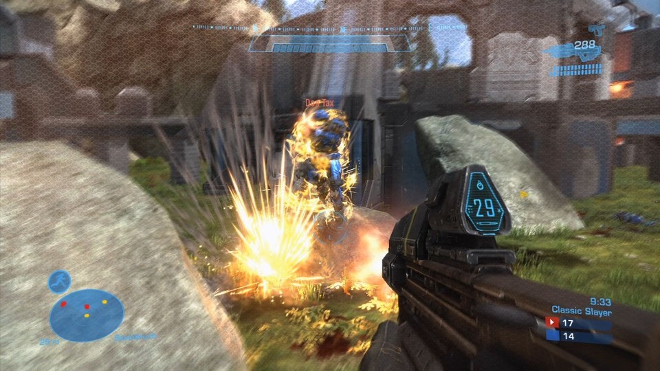 Halo: Reach: Auch eine Ausrüstung: Granaten sind in den Kämpfen sehr nützlich.