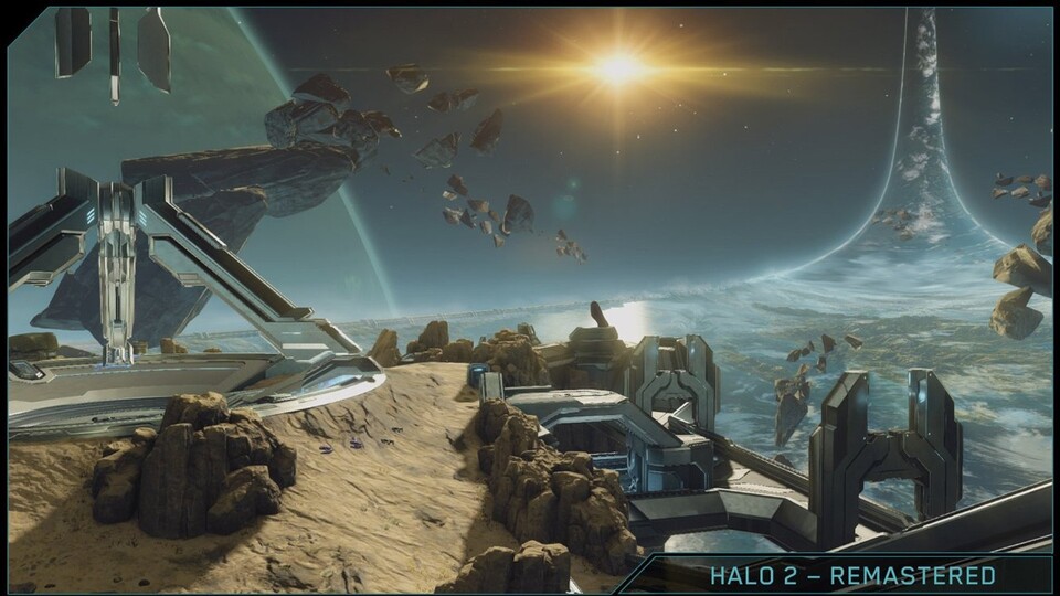 Die Kampagne von Halo 2 Anniversary wird »nur« in einer Auflösung von 1328x1080 laufen. Die restlichen Spiele der Master Chief Collection laufen in 1080p.