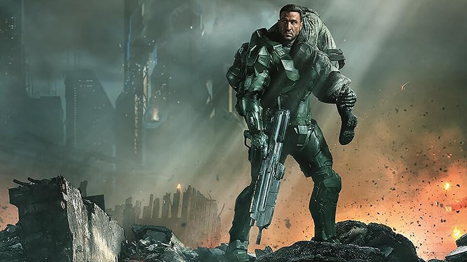 Pablo Schreiber spielt auch in Season 2 wieder Supersoldat John 117 – den Master Chief. (© Paramount+)