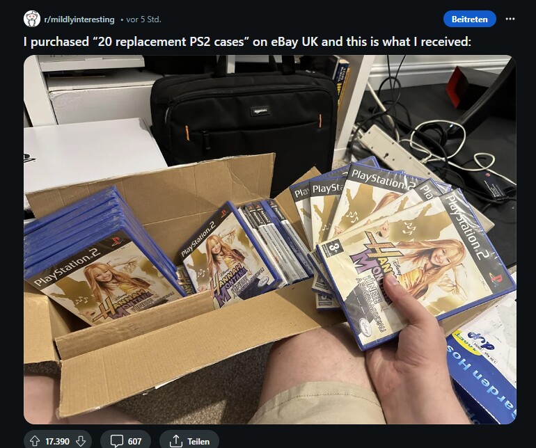Quelle: https:www.reddit.comrmildlyinterestingcomments1cojvmei_purchased_20_replacement_ps2_cases_on_ebay_uk