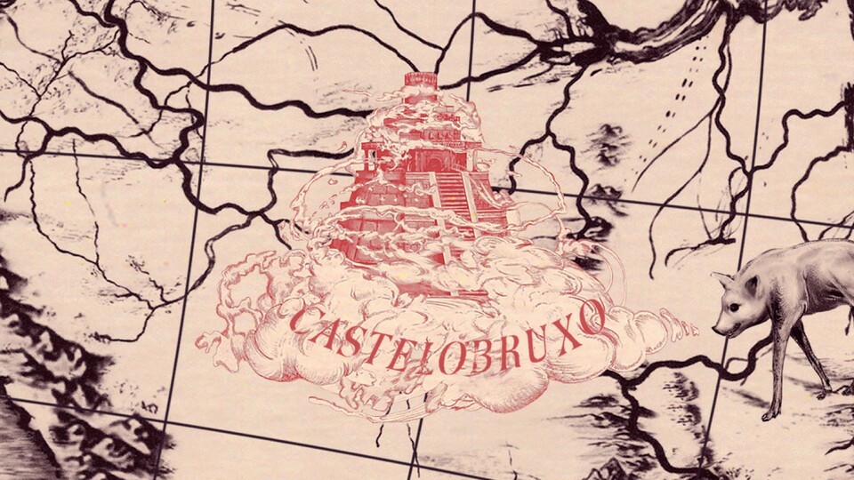 Die Schule ähnelt einem Tempel. Muggle erkennen darin nur eine Ruine. (Bild: WizardingWorld)