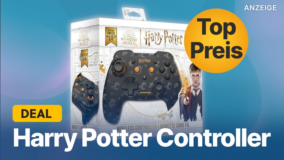 Harry Potter-Fans können sich jetzt einen stilvollen Controller für Nintendo Switch günstig sichern.
