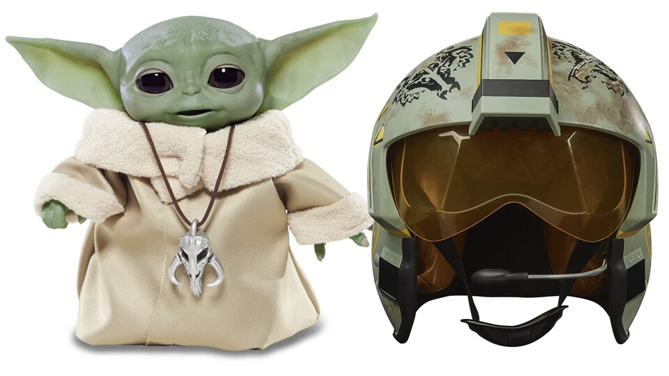 Neben Brettspielen gibt es auch Figuren und andere Gadgets aus dem Star-Wars-Universum im Angebot.