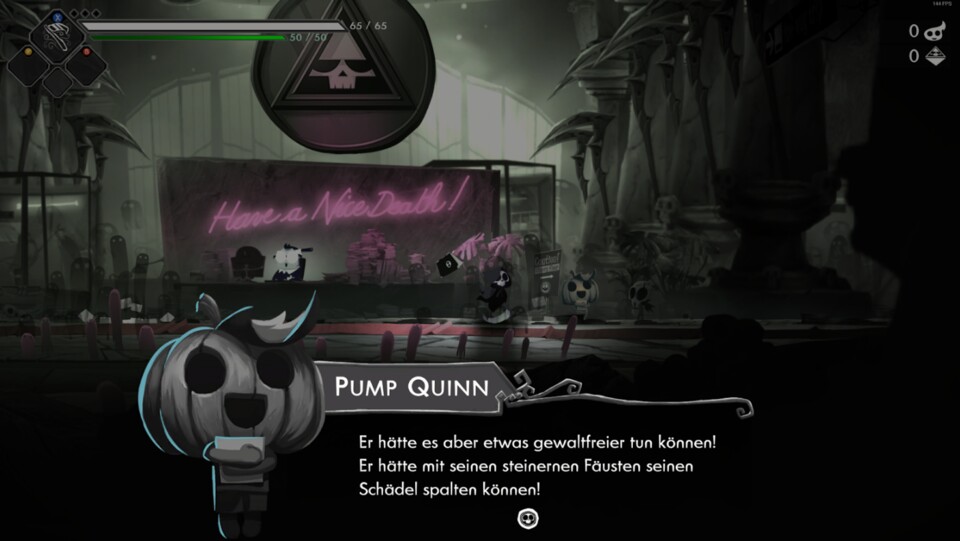 Die witzigen Nebencharaktere wie Pump Quinn und ihre Dialoge sind ein kleines Highlight des Spiels.