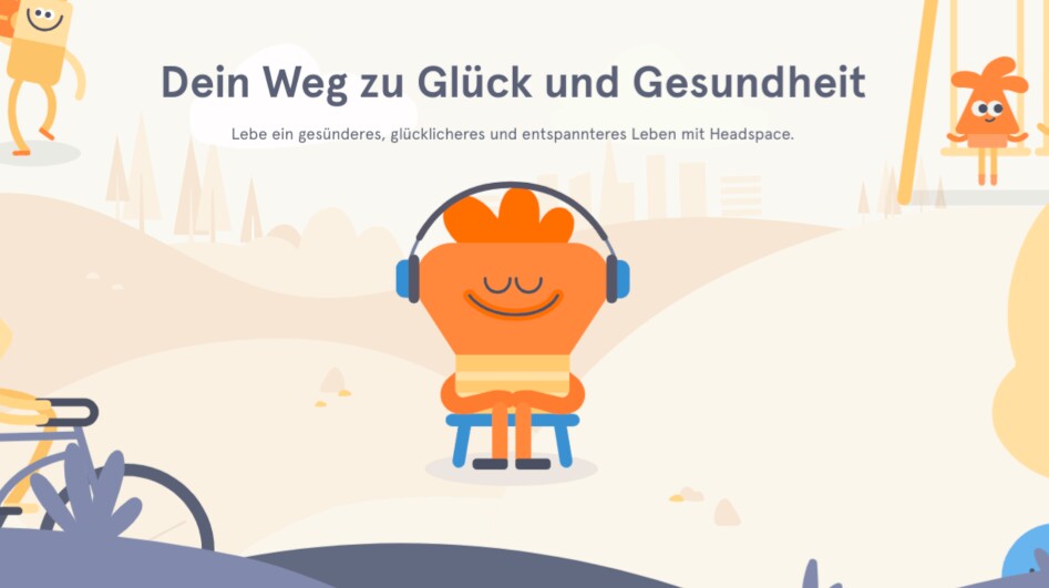 Headspace ist eine bekannte Meditations-App mit vielen Konzentrations- und Einschlafhilfen