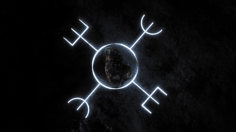 Dieses Symbol im Hellblade 2-Trailer erinnert wohl nicht zufällig an die Ægishjálmur-Rune, den sogenannten Helm des Terrors oder Helm der Ehrfurcht. Die Rune gilt zwar als Wikinger-Symbol, stammt aber wohl aus Island und soll dazu benutzt worden sein, Gegnern Angstzustände anzuhexen. 