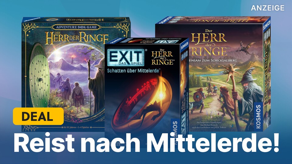 Bei Amazon gibts gerade drei recht verschiedene Herr der Ringe-Spiele im Angebot, die euch alle durch Mittelerde reisen lassen.