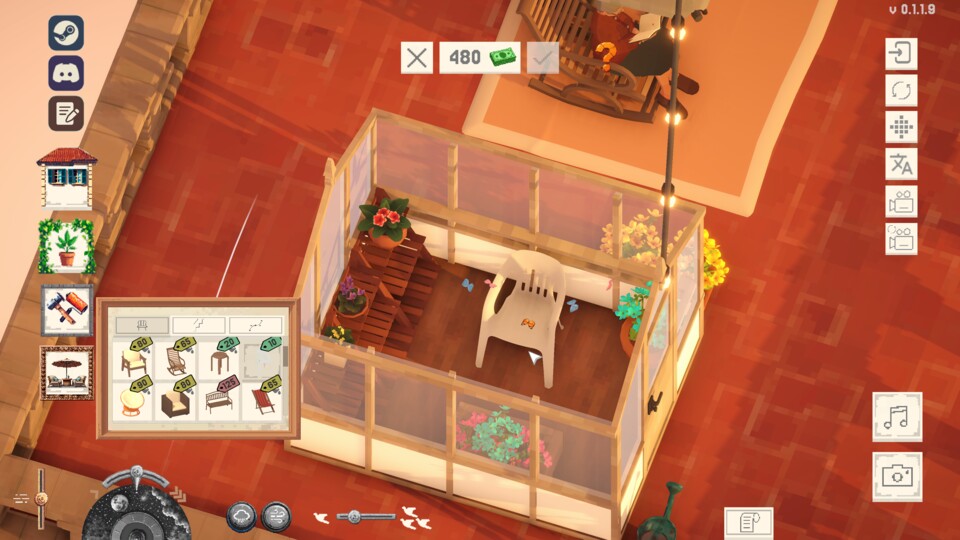 Das Gewächshaus ist wie ein eigener Raum zu verstehen, den wir einrichten können.