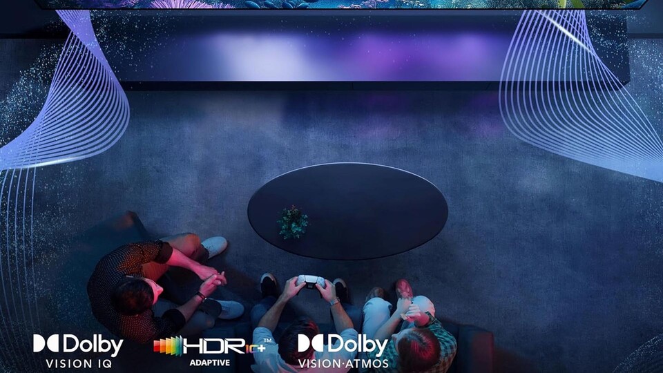 Kino-Atmosphäre pur – Dolby Vision und Dolby Atmos verwandeln eure Couch in die erste Reihe des Lichtspielhauses mit packendem Raumklang.