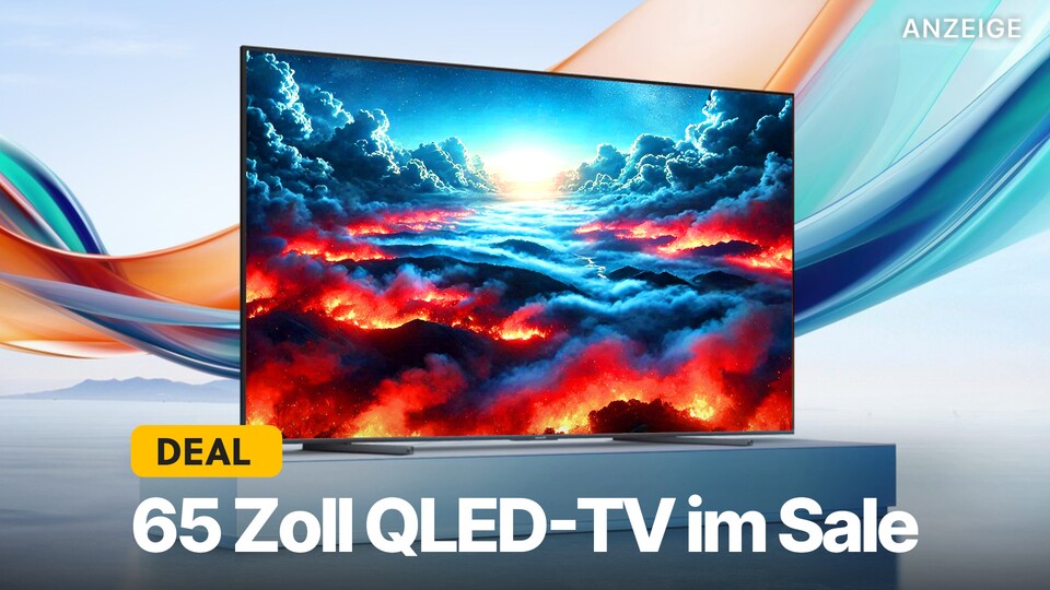 Diese Woche könnt ihr euch bei Amazon einen 65 Zoll QLED 4K-Fernseher zum absoluten Schnäppchenpreis sichern!