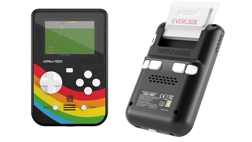 34 Spiele werden bei dem neuen Retro-Handheld direkt mitgeliefert, durch die Evercade-Module könnt ihr euch noch über 500 weitere holen!