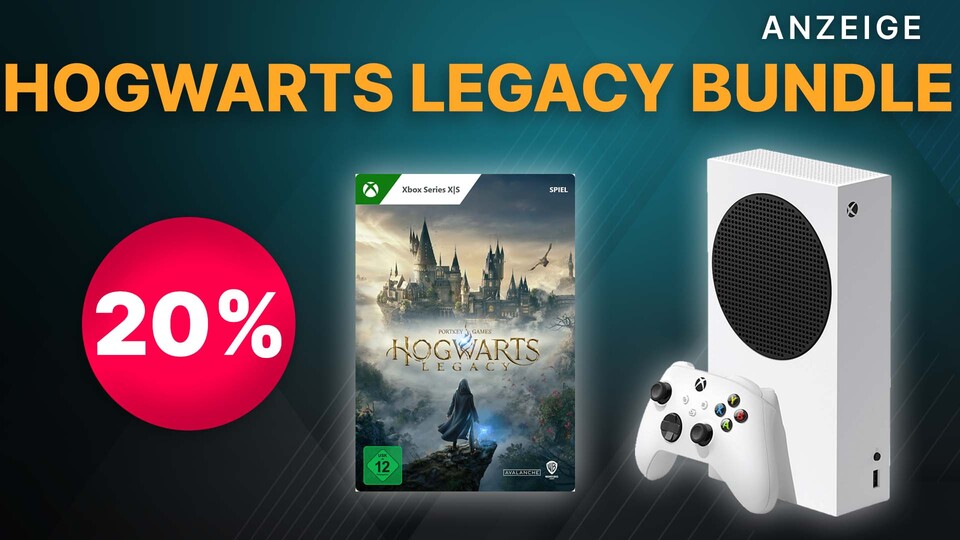 Hogwarts Legacy gibt es im Bundle mit der Xbox Series S für nur 300€ bei Amazon.