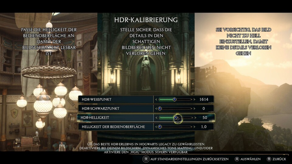 Wirkt erstmal überladen, aber aufgrund der manuellen Kalibrierung wird das HDR-Bild richtig gut.