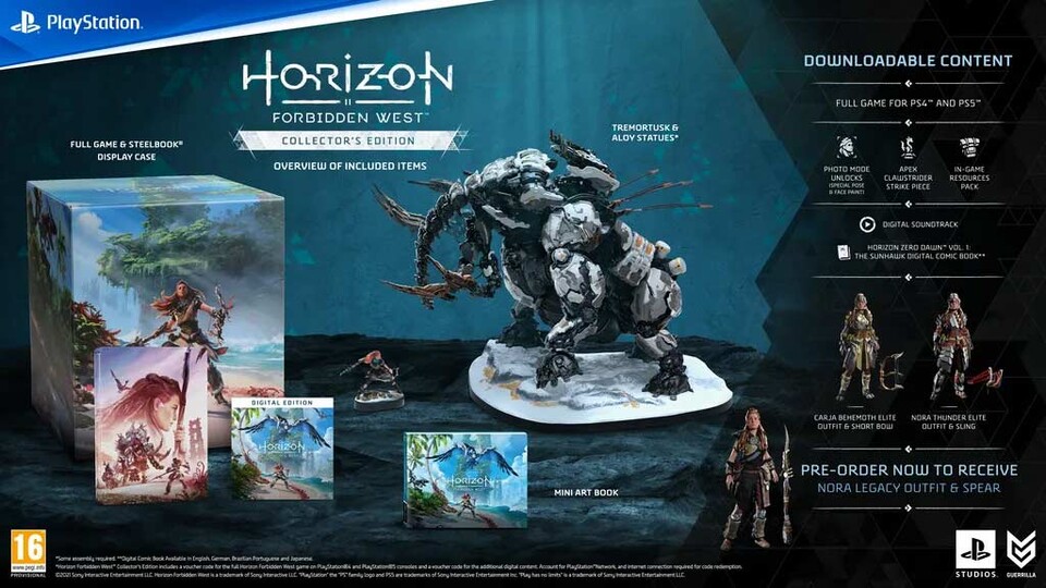 Die Horizon Forbidden West Collector's Edition.