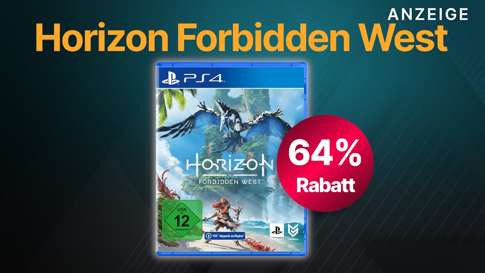 Horizon Forbidden West für PS4 und PS5 gibt es bei MediaMarkt gerade günstig als Restposten.