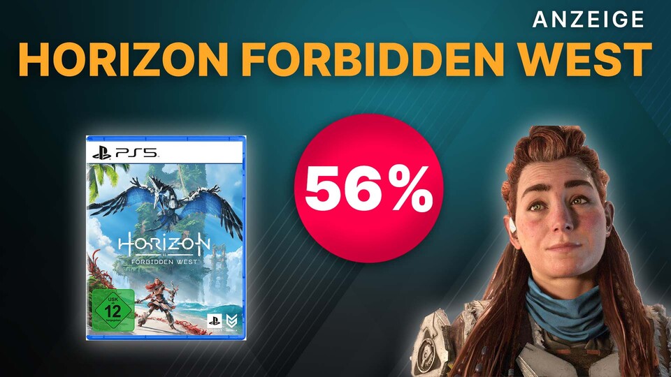 Den PS5 Hit Horizon Forbidden West könnt ihr euch aktuell mit knapp 60% Rabatt bei Amazon schnappen!