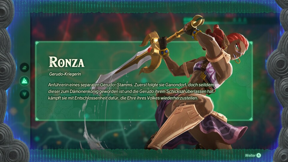 Ronza ist die dritte im Bunde der Gerudo-Kriegerinnen.