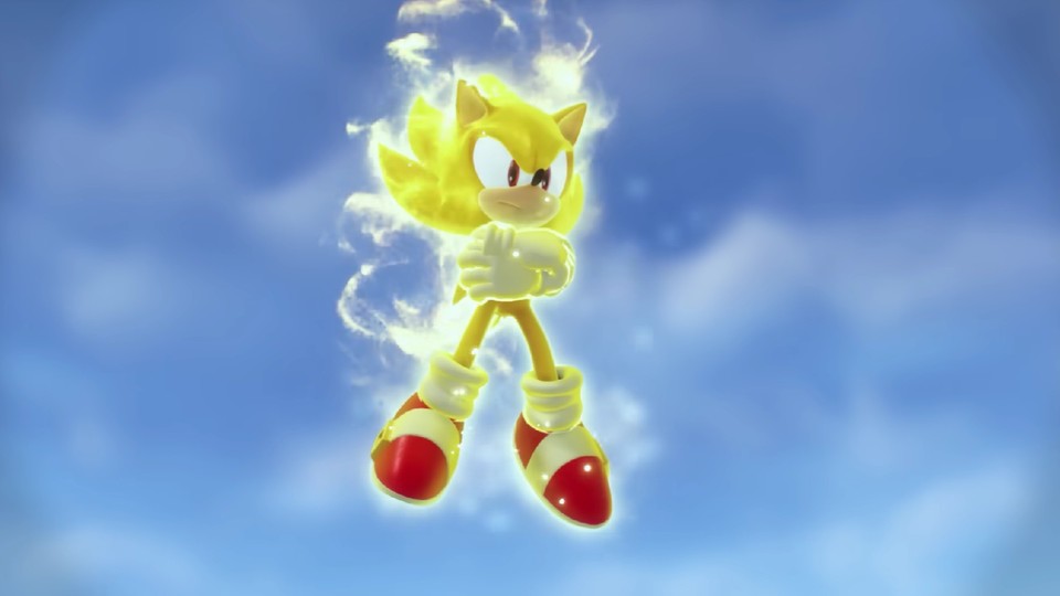 In the new Sonic Frontiers trailer, and the blue becomes Super Sonic
