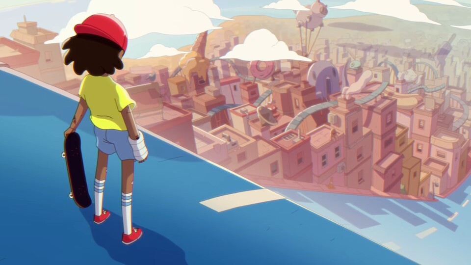 Im Trailer zu OlliOlli World gehts kurz vor Release bis ganz hoch zum Skater-Gott