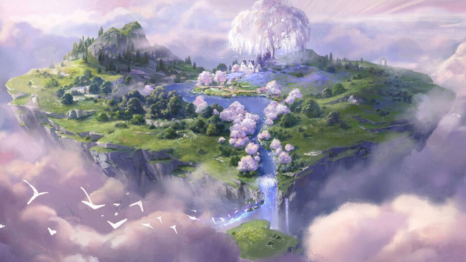 Hier seht ihr ein offizielles Artwork zur neuen Heimat-Insel (Bild: Infold Games).