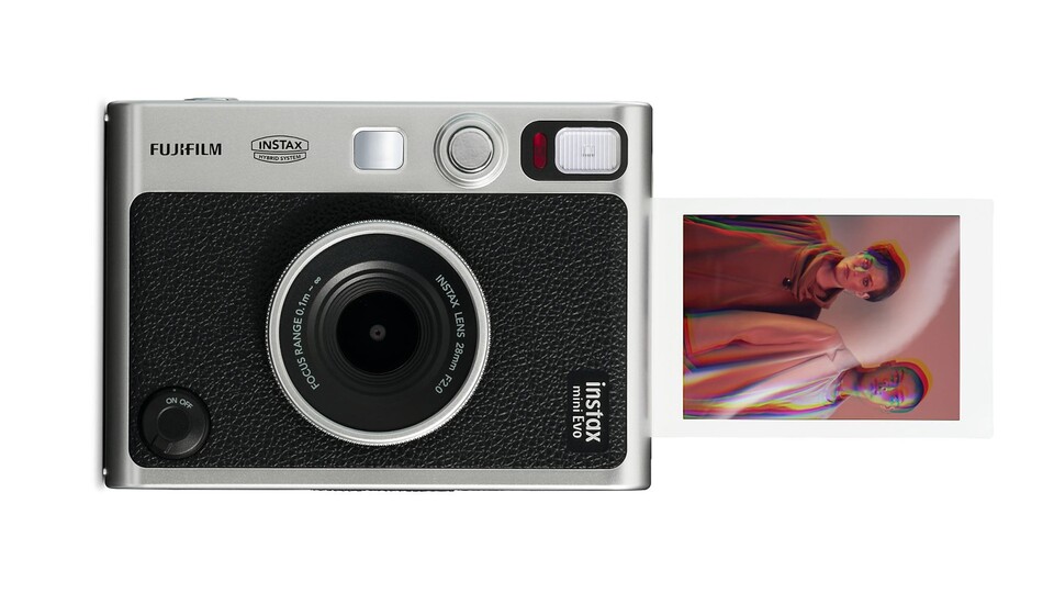 Retrovibe und 100 Foto-Optionen. Lebt euch mit der Instax Mini Evo kreativ aus!