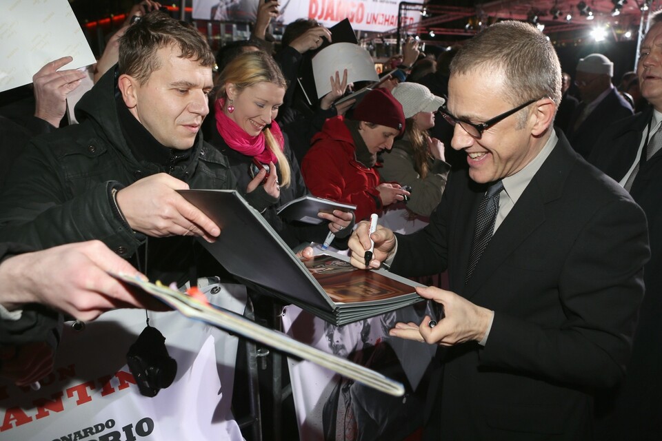 Bei der Deutschland-Premiere von Django Unchained haben einige Fans Autogramme bekommen.