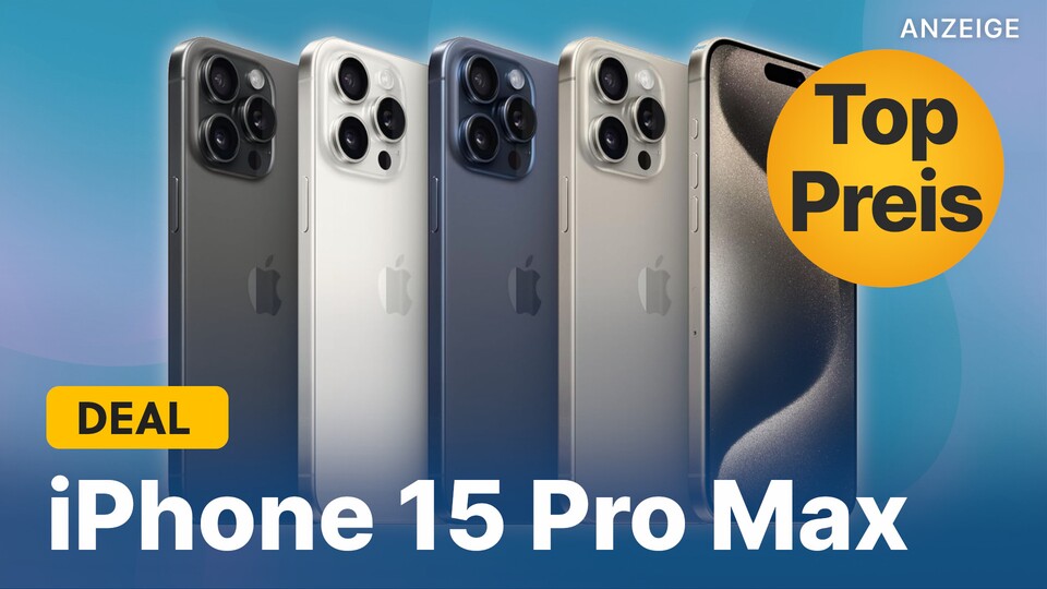 Bei Amazon gibts das Apple iPhone 15 Pro Max jetzt in verschiedenen Farben günstiger.