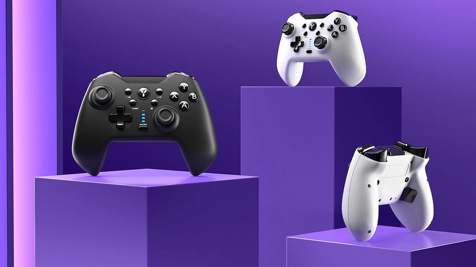 Wem Weiß nicht zusagt, kann sich das Gamepad auch in Schwarz zulegen