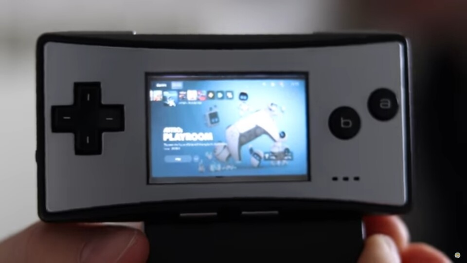 Ja, es funktioniert: Der GBA oder Game Boy Micro funktioniert mit viel Tüftelei auch als Bildschirm für die PS5.