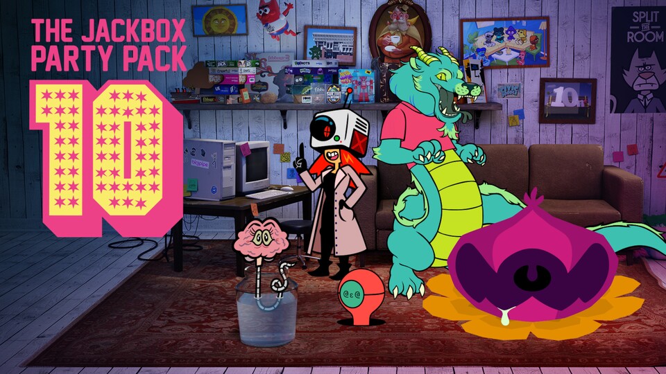 Das Jackbox Party Pack 10 sorgt mit fünf neuen Spielen für einen gelungenen Abend mit Freunden oder der Familie.