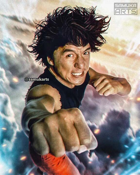Jackie Chan als Son Goku (Bild: https:www.instagram.comsamukarts)