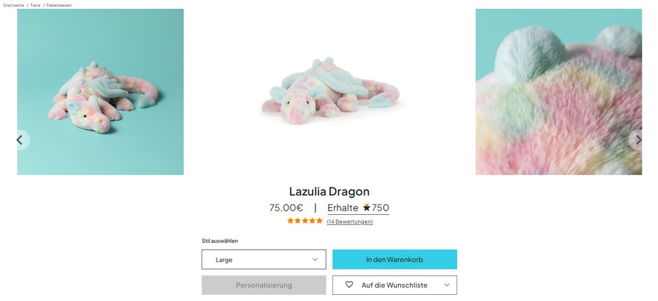 Lazulia wurde heute wieder aufgestockt und ist jetzt verfügbar.