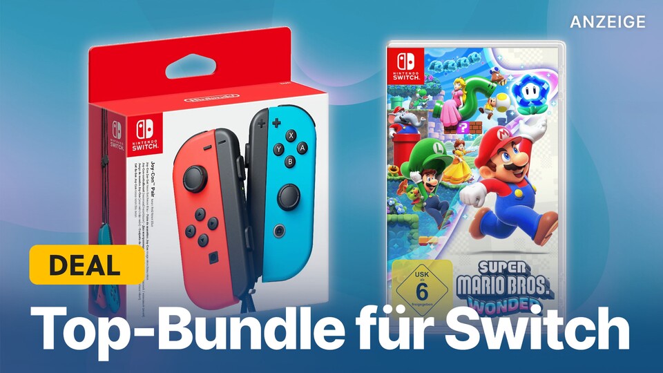 W nowej wyprzedaży MediaMarkt dostępny jest także pakiet z kontrolerami Joy-Con dla Nintendo Switch w niższej cenie.