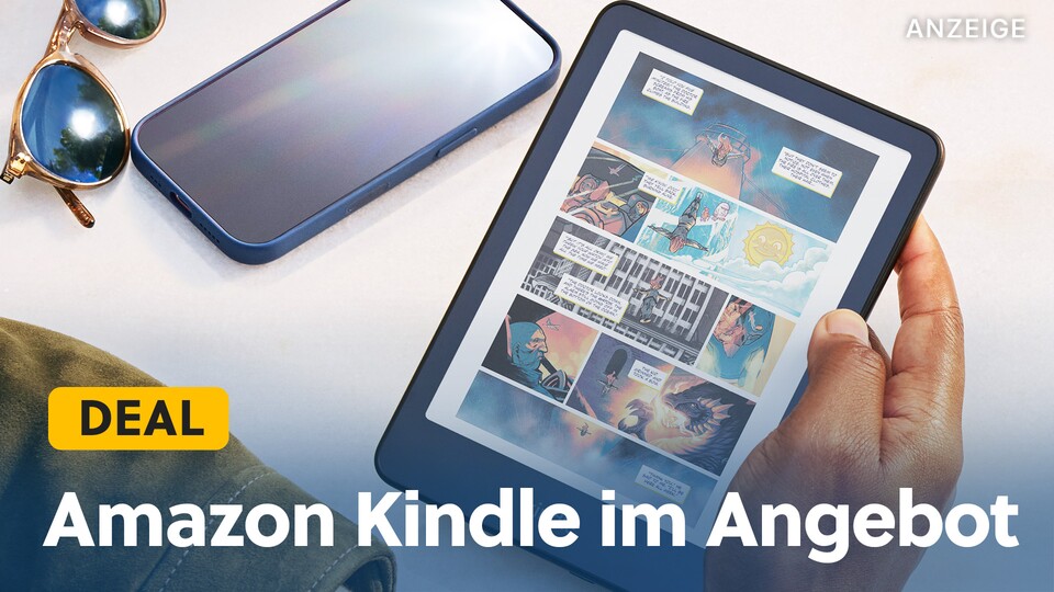 Auch für Comic-Lesende bietet Amazon einen passenden Kindle mit Farb-Display an.