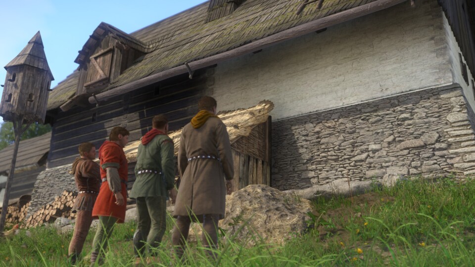 Die Wand ist bald nicht mehr so schön weiß.