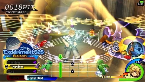 Kingdom Hearts: Birth by Sleep - Dieser von Stitch geborgte Angriff ist besonders schön in Szene gesetzt. [PSP] 