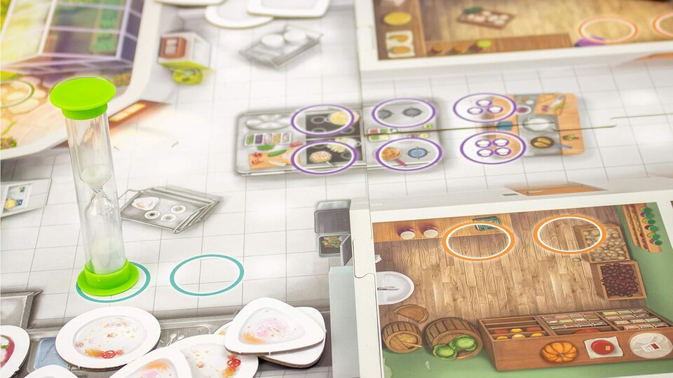 Der Spielplan ist eure Küche und ist modular aufgebaut.