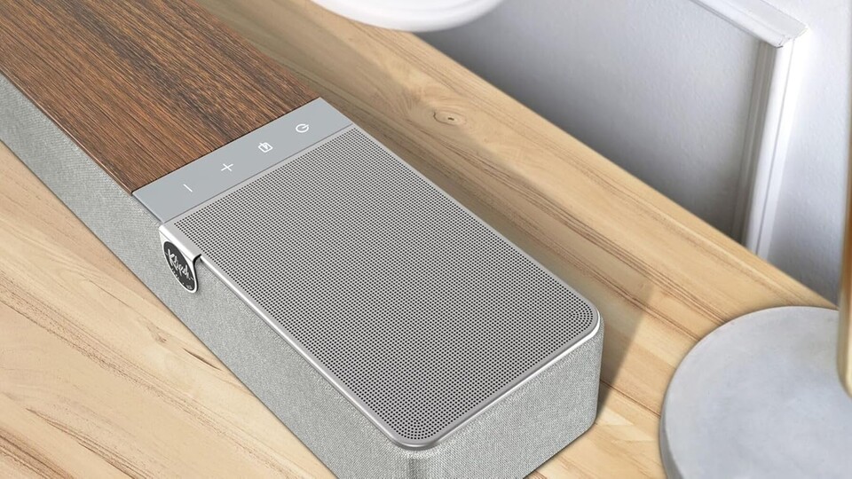 Es gibt die Soundbar nicht nur in Schwarz, sondern auch in einem Grauton.