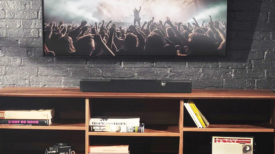 Kompakt und trotzdem Klangpower satt – so muss eine gute Soundbar sein.