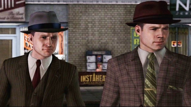 Der Hauptdarsteller von L.A. Noire: Cole Phelps (links)