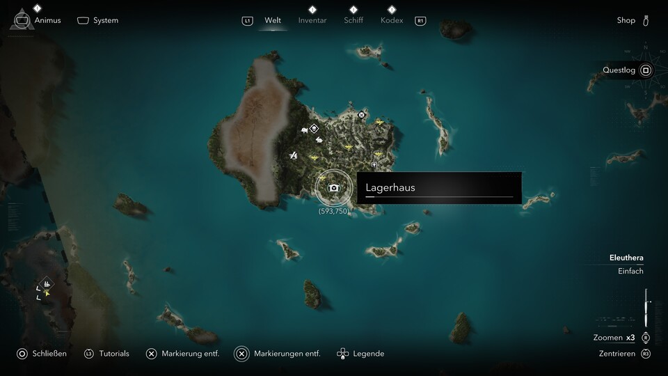 Hier ist der Fundort auf der Map.